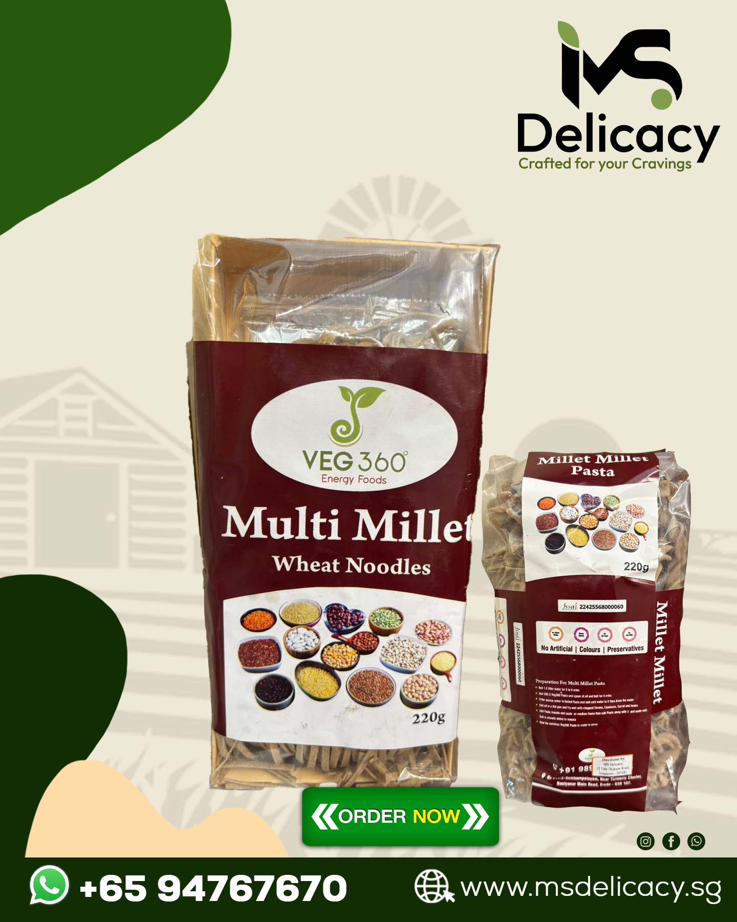 Multi Millet Wheat Noodles